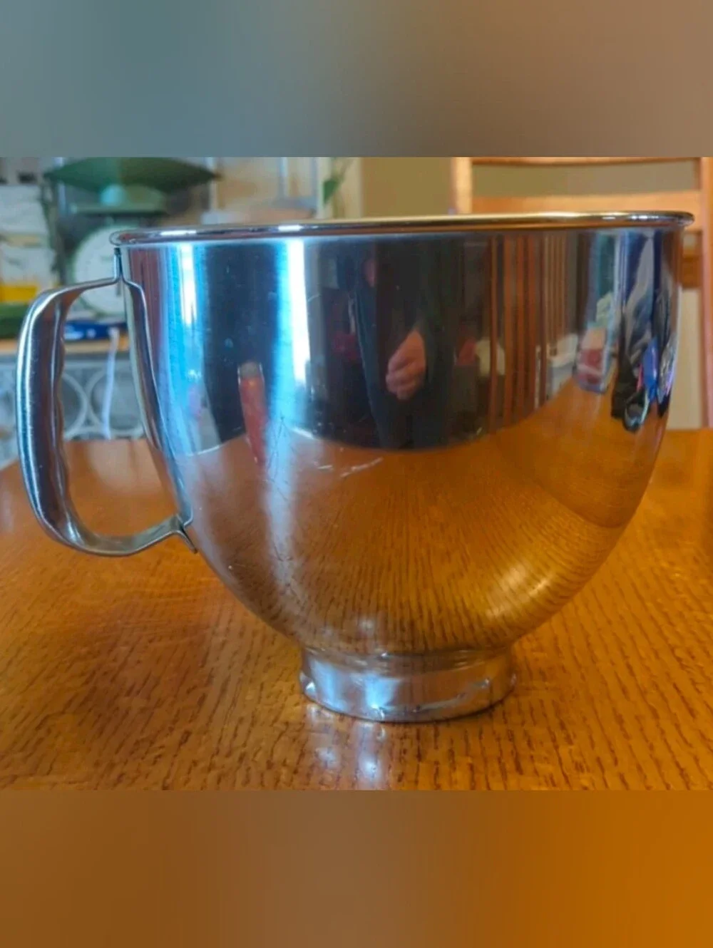 KitchenAid KSM150 Stainless Steel 5 Quart Mixing Bowl with Handle- Bowl Only